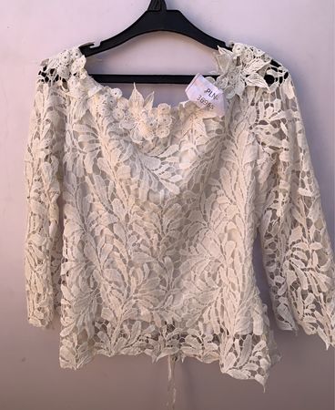 Unbranded White Lace Blouse