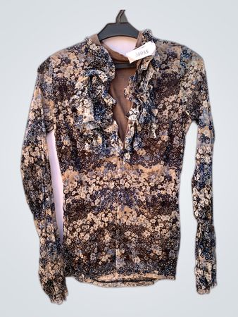 Unbranded Floral Ruffle Blouse