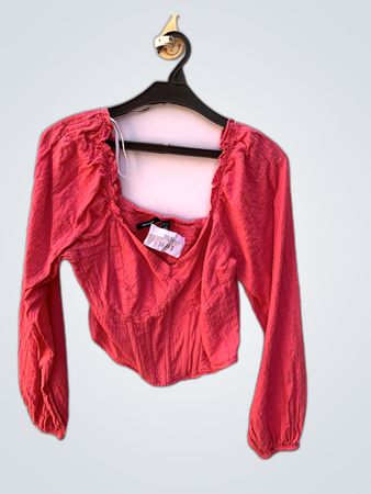 VERO MODA Pink Long-Sleeve Top