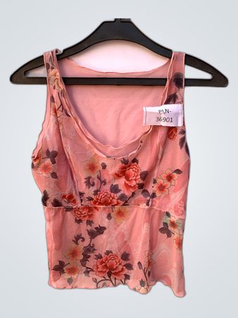 Pink Floral Printed Camisole Top