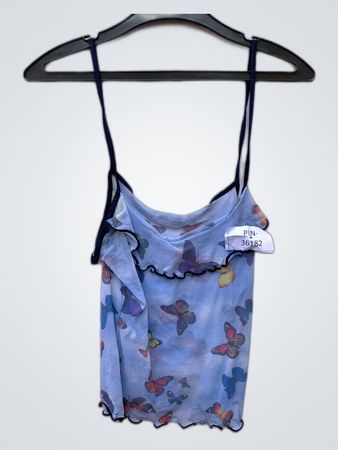 Blue Butterfly Top