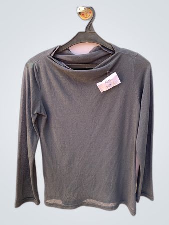 Gray Cowl Neck Sweater