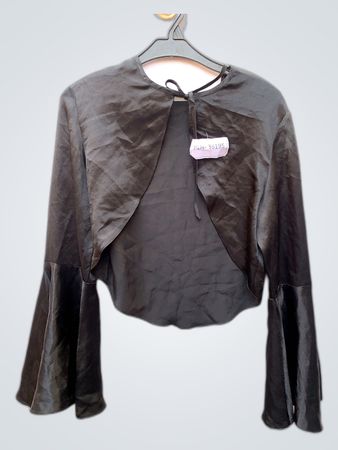 Black Satin Blouse