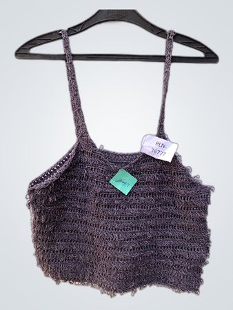 Crochet Gray Tank Top