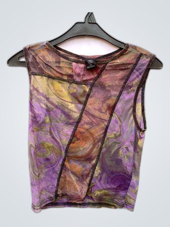 Sheer Tie-Dye Top