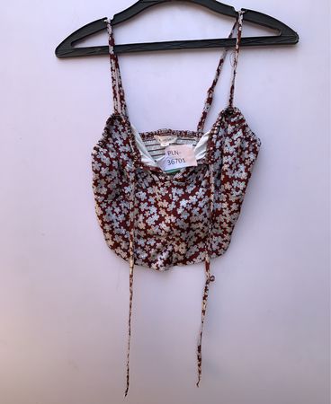 Brown Floral Top