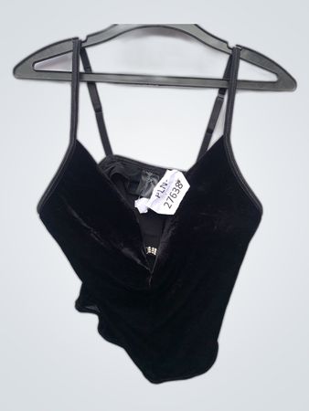 Ann Summers Black Velvet Camisole Top