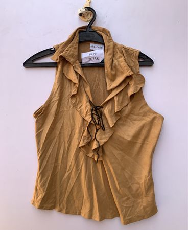Melrose Ruffle Lace-Up Blouse