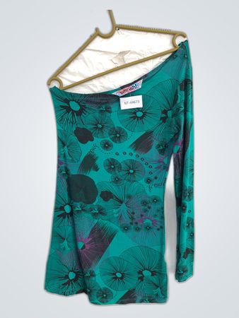 Smash One-Shoulder Printed Mini Dress
