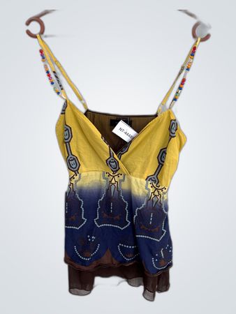 Vero Moda Yellow Blue Gradient Top
