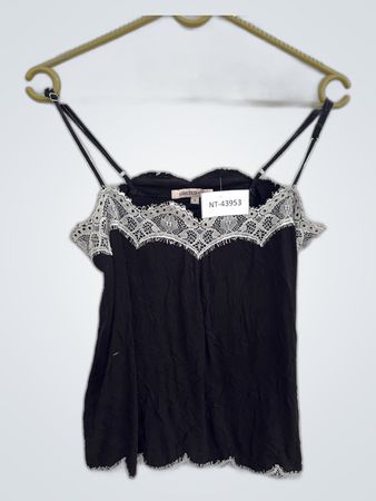 Black Lace Trim Top