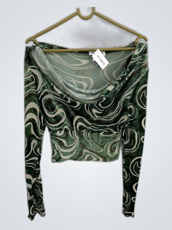 Mariaia Paris Printed Long-Sleeve Blouse