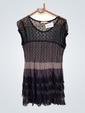Black Sheer Mesh Dress