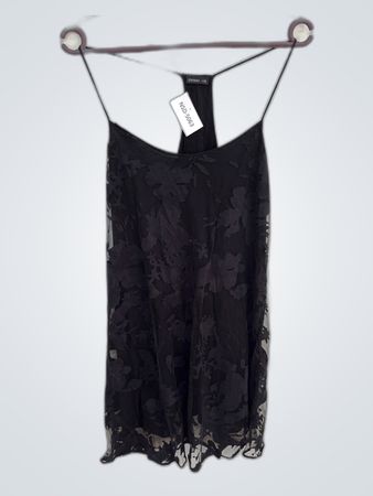 Black Floral Slip Dress