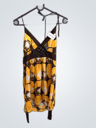 Yellow and Brown Dress