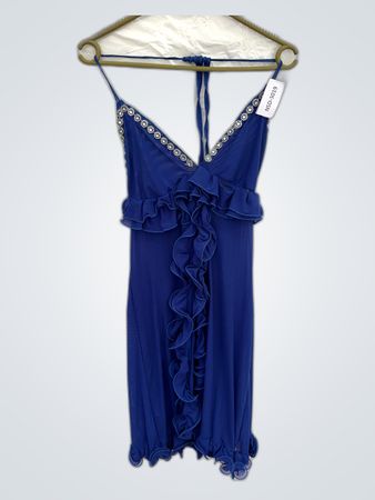 Blue Ruffled Dress