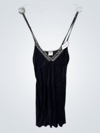 Black Lace-Trimmed Camisole