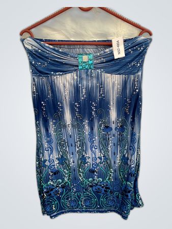 Blue Sequined Dress