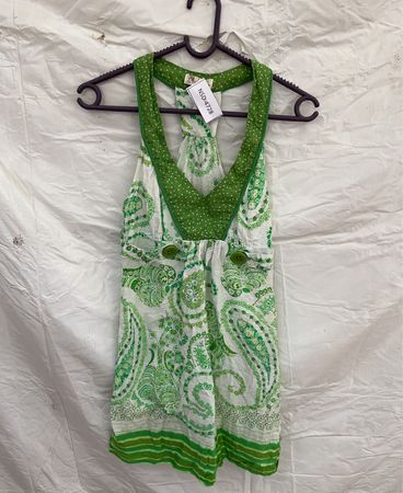 Green Paisley Dress