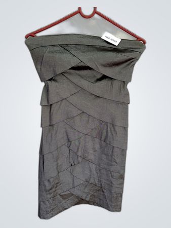 Gray Strapless Dress