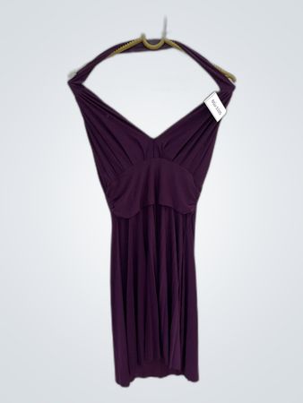 Purple Halter Neck Dress