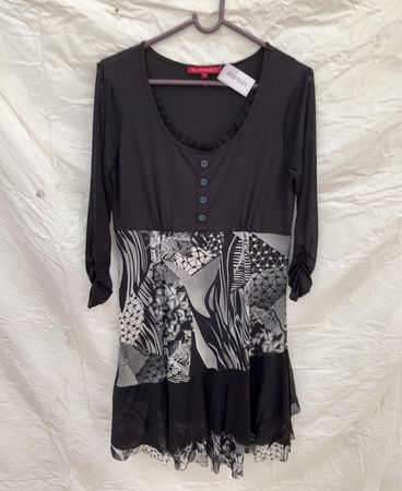 San Francisco Women's Black and White Dress