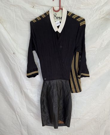 Black and Gold Striped Top