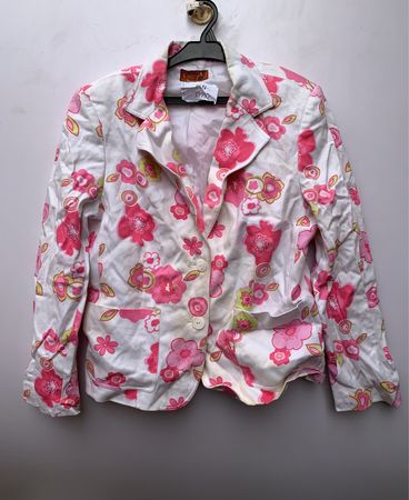 Pink Floral Blazer