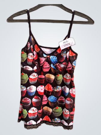 Printed Cupcake Camisole Top