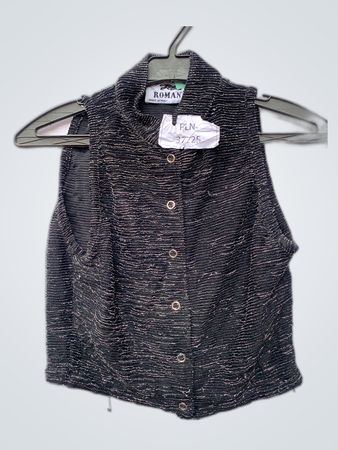 Roman's Black Knit Vest