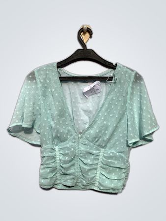 Clockhouse Sheer Printed Blouse