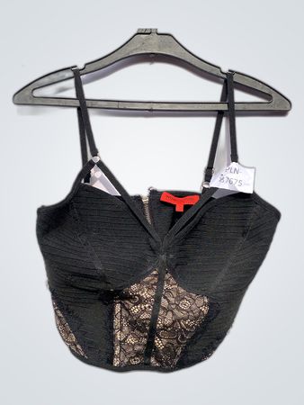 Wow Couture Black Lace Bustier Bralette