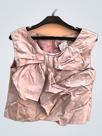 Les Rose Sleeveless Ruffle Blouse
