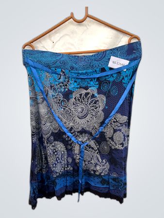 Unbranded Printed Wrap Mini Skirt