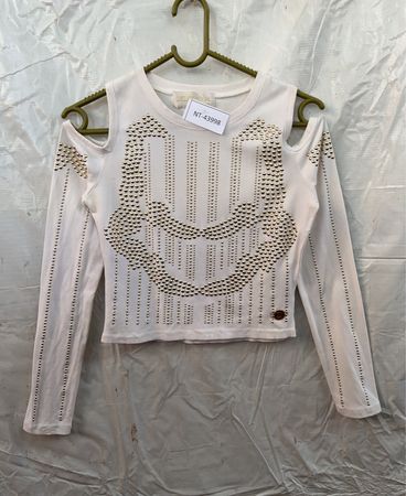 Delusion by Lou Studded Cold Shoulder Top