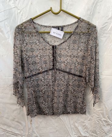 Mexx Printed Sheer Blouse