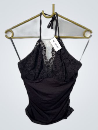 Black Lace Trim Camisole