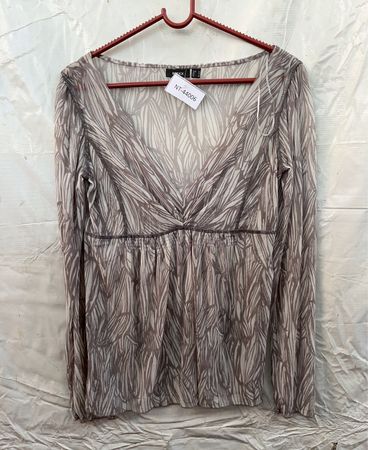 Mexx Printed Sheer Blouse