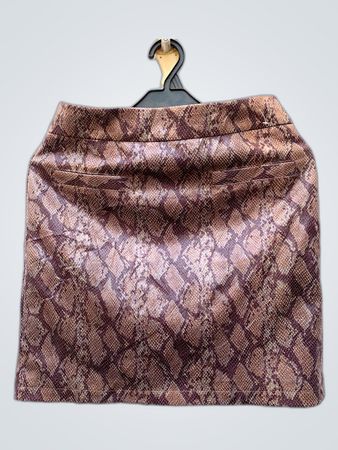 River Island Snakeskin Print Mini Skirt