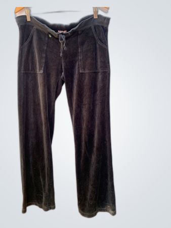 Juicy Couture Black Velour Sweatpants