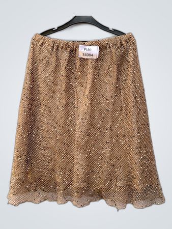 Gold Sequined Skirt