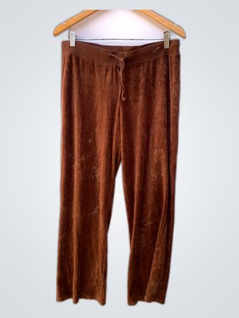 Unbranded Brown Velour Sweatpants