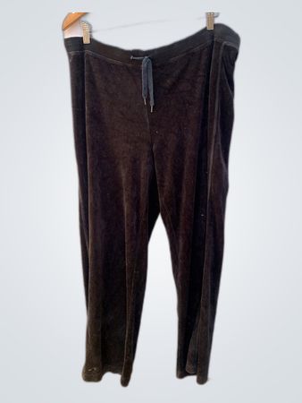 Juicy Couture Black Velour Sweatpants