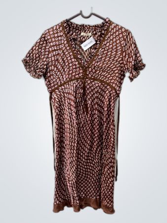 Brown Patterned Dress