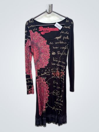 Desigual Printed Long Sleeve Dress