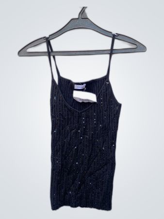 Caractère Black Ribbed Camisole