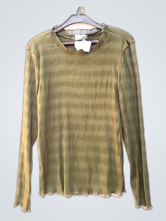 VRS Striped Green Knit Sweater