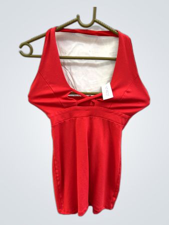 Red Halter Cami Top
