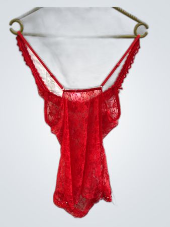 Red Lace Trim Camisole