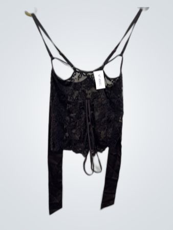 Black Lace Camisole Top